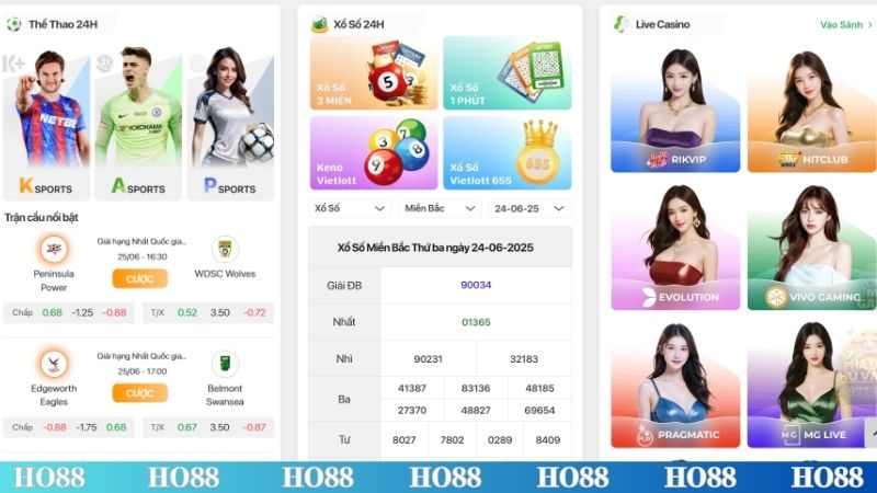 Đăng ký/đăng nhập HO88