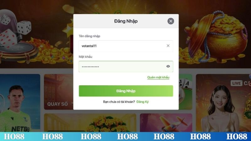 Điền thông tin chuẩn chỉnh theo form khi đăng nhập